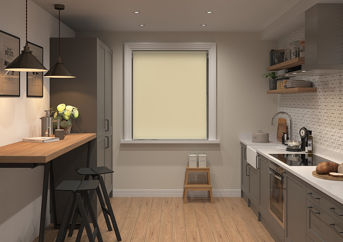 Rimini (Blackout), Ecru & Texen Truffle - Double Roller Blind - Image 7